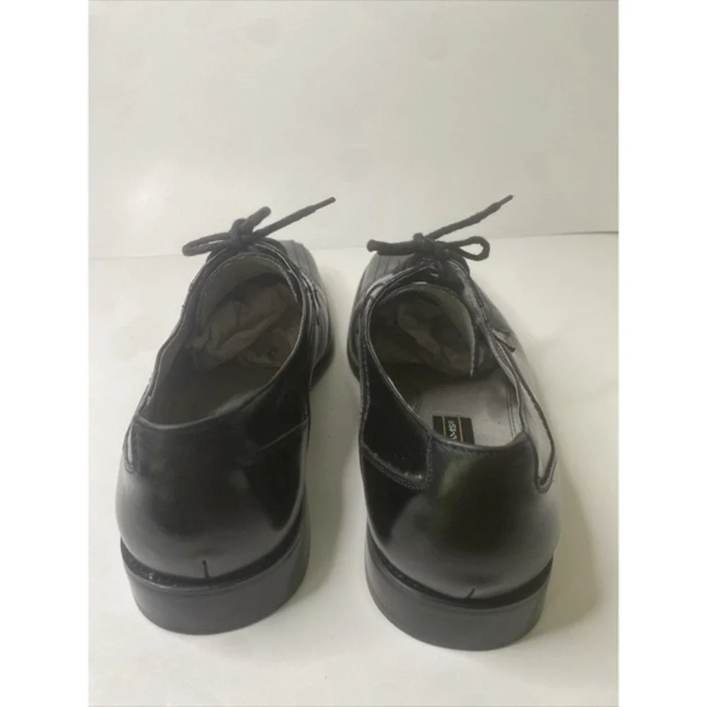 STACY ADAMS LEATHER DRESS SHOE GALLAGHER SZ 11M (23274-01)‎ BLACK VERY GOOD